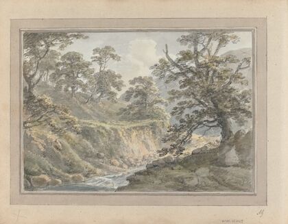 Views in England, Scotland, and Wales: Tour in Scotland: Landscape with Stream