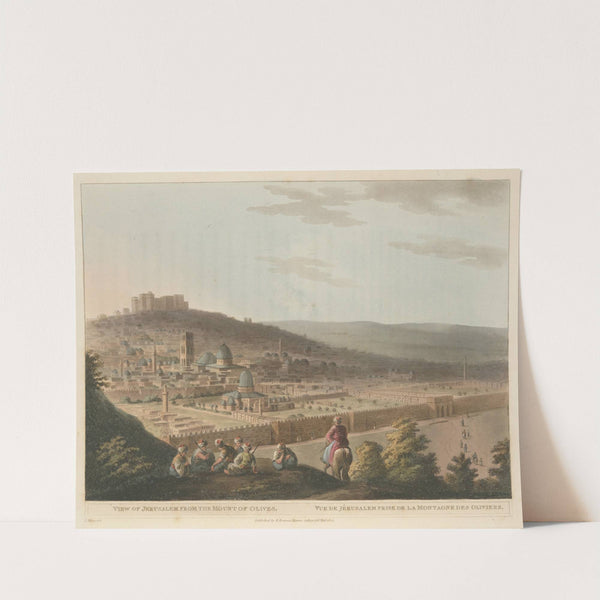 Views of Jerusalem from the Mount of Olives by Luigi Mayer