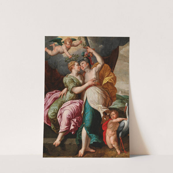 Vigilance embracing Peace by Jacob De Backer