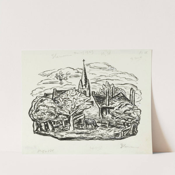 Vignet voor biografie van Gestel door Prof. W. van der Pluym (1936) by Leo Gestel