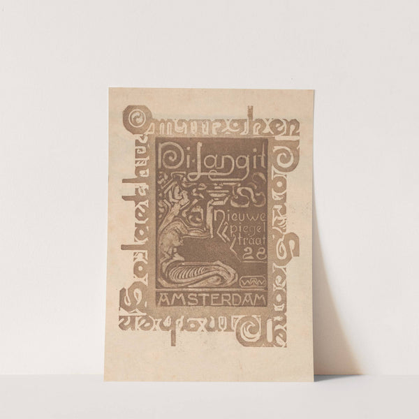 Vignet voor Di Langit, Nieuwe Spiegelstraat 28 te Amsterdam by Bernard Willem Wierink