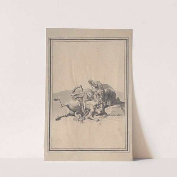 Vignette from the Battle of Milvian (early 18th century) by Bernard Picart