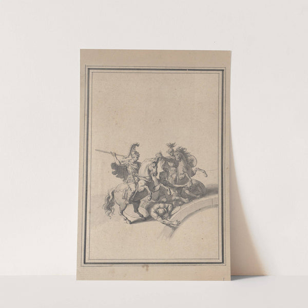 Vignette from the Battle of Milvian (early 18th century) by Bernard Picart