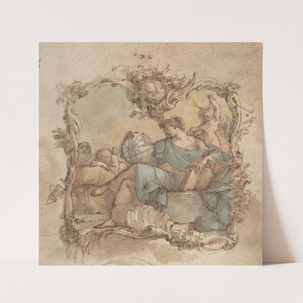 Vignette with an Allegorical Figure of Astronomy by Mauro Gandolfi