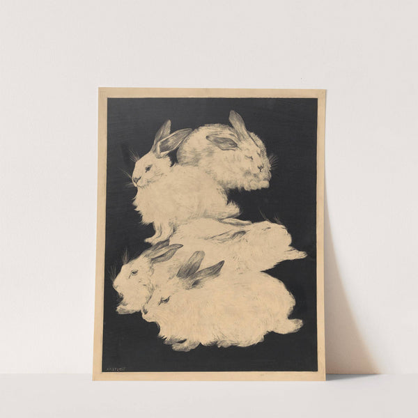 Vijf angorakonijnen by Theo van Hoytema