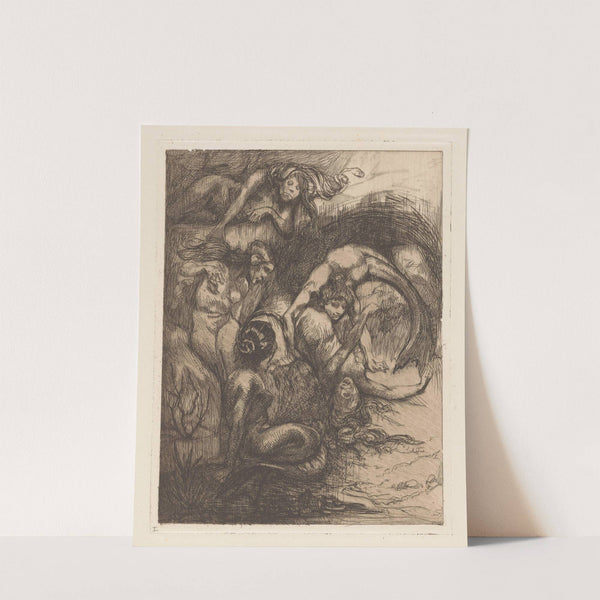 Vijf zeemeerminnen by Johannes Josephus Aarts