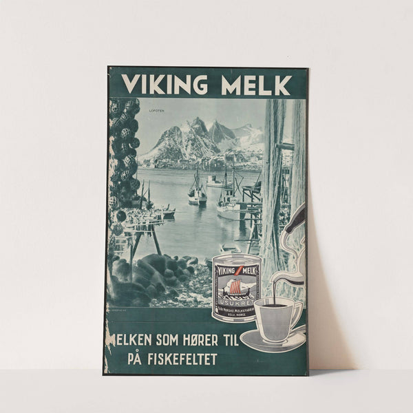 Viking melk; melken som hører til på fiskefeltet by Anders Beer Wilse