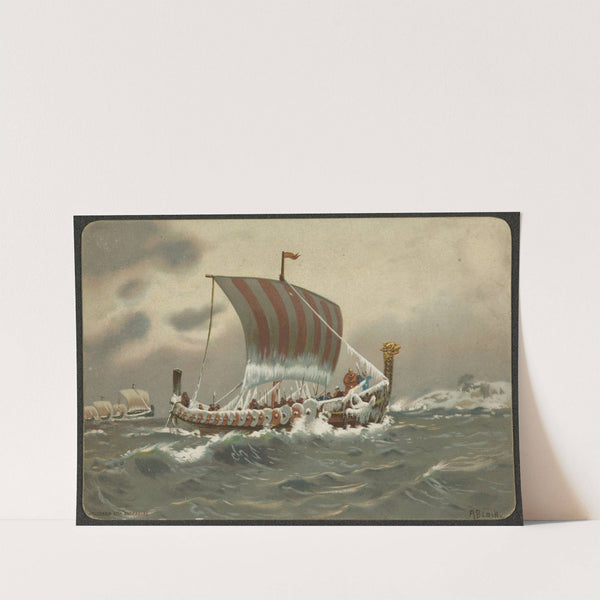 Viking ship by Andreas Bloch