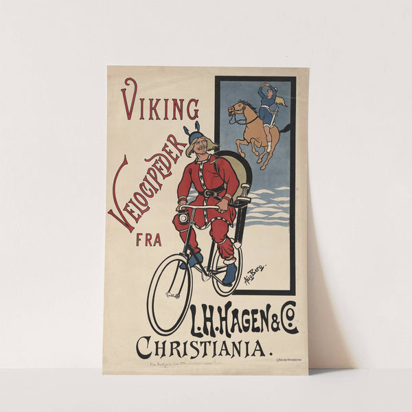 Viking Velocipeder fra L.H. Hagen & Co. Christiania. (1898) by August Berg