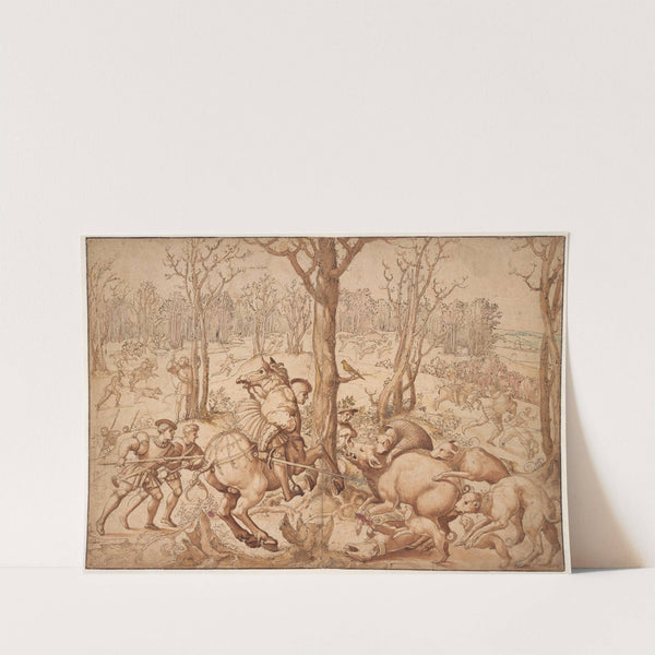 Vildsvinejagten by Bernard van Orley