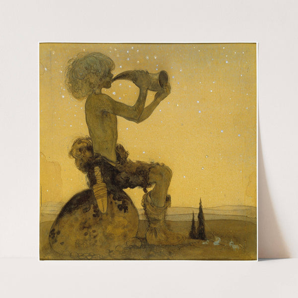 Vill Vallareman (a Fairy Shepherd) by John Bauer