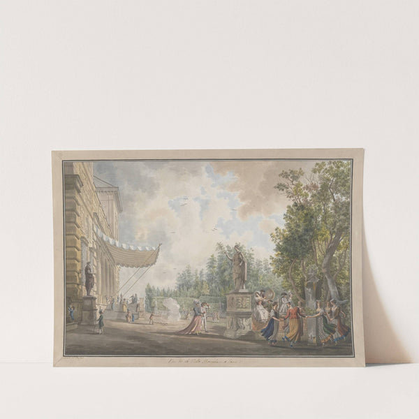 Villa Borghese (ca. 1780) by Abraham-Louis-Rodolphe Ducros