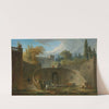 Villa Farnese With Gardens At Caprarola by Hubert Robert