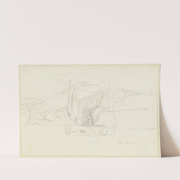 Villa Hadrian bei Tivoli by Eduard von Steinle