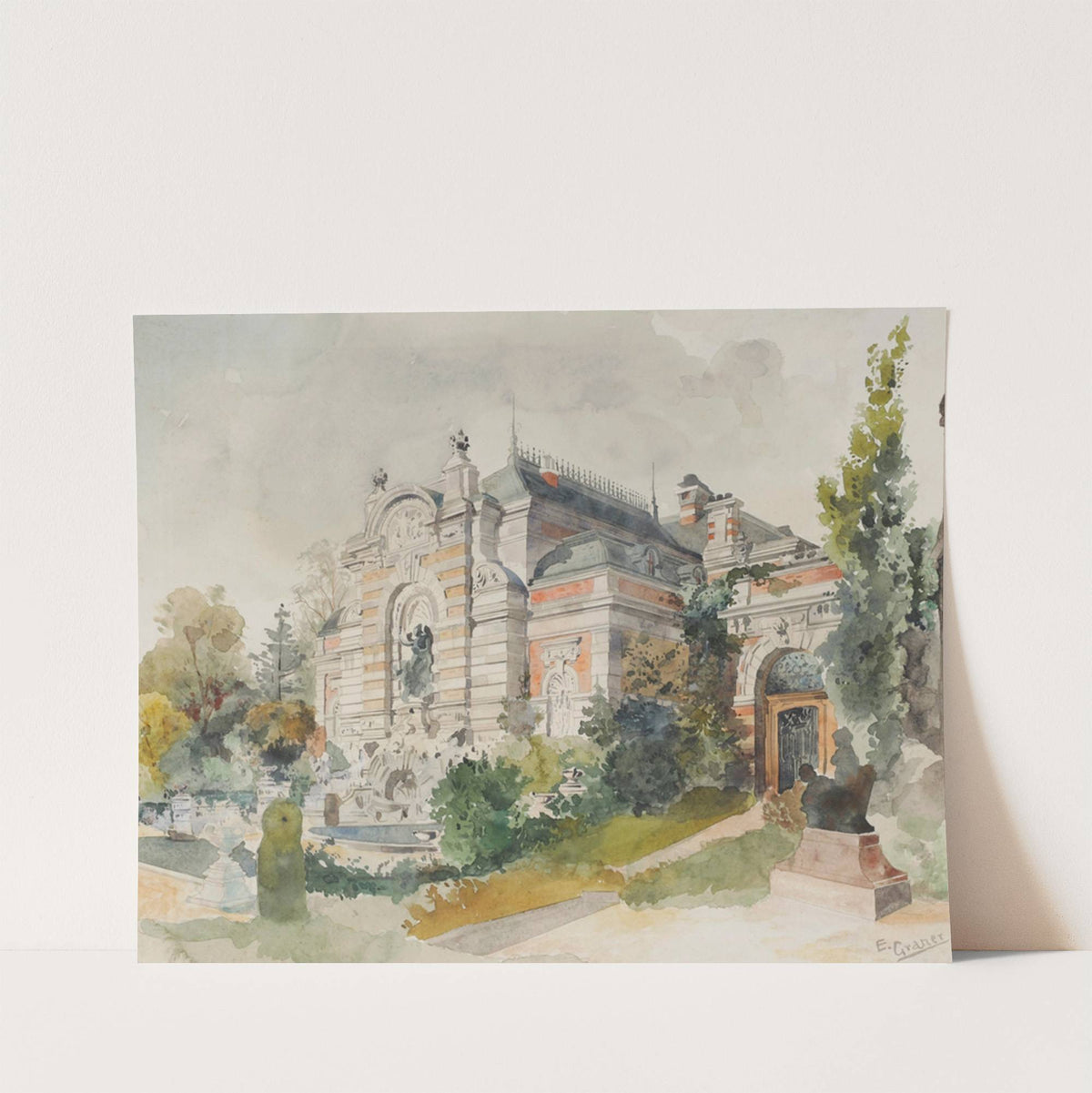 Villa in einem Park by Ernst Graner