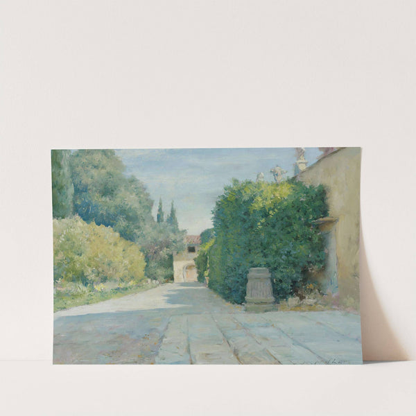 Villa In Florence by William Merritt Chase