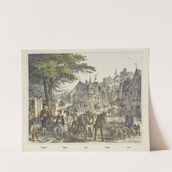 Village (1829-1880) by Joseph Scholz