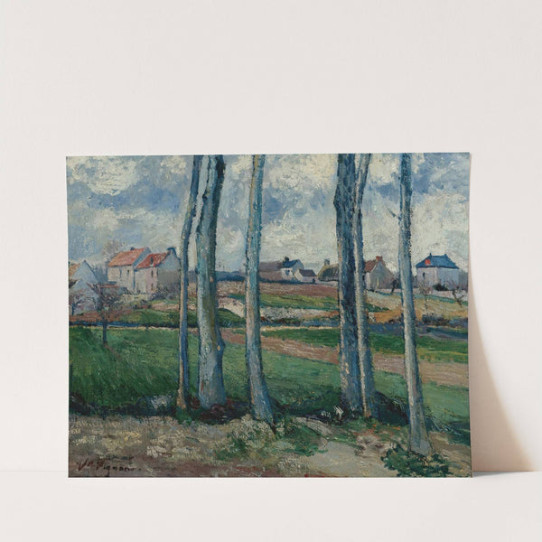 Village À Travers Les Arbres by Victor Vignon