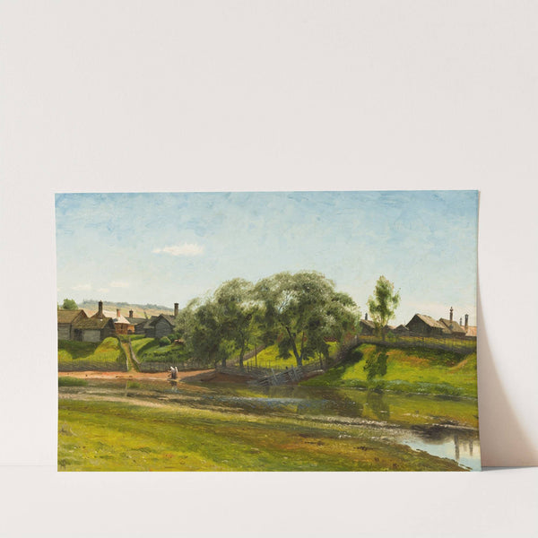 Village and River (Lillån), Orsa by Olof Arborelius