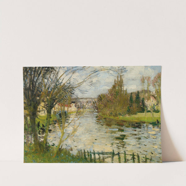 Village Au Bord De Rivière by Pierre-Eugène Montézin