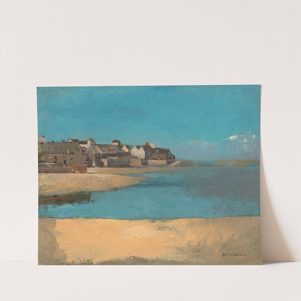 Village by the Sea in Brittany by Odilon Redon