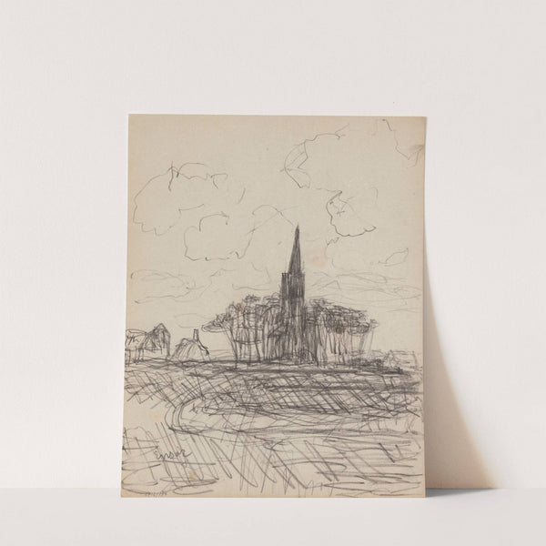 Village Church Surrounded by Trees by James Ensor