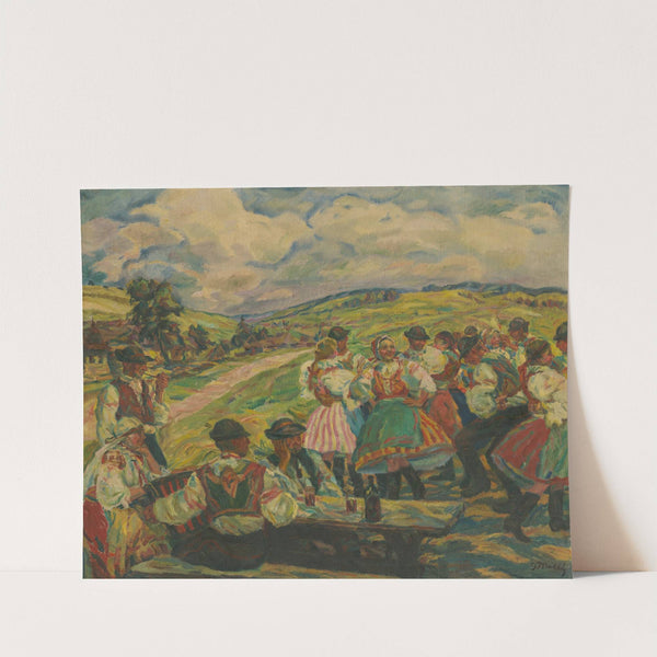 Village Dance by Gustáv Mallý