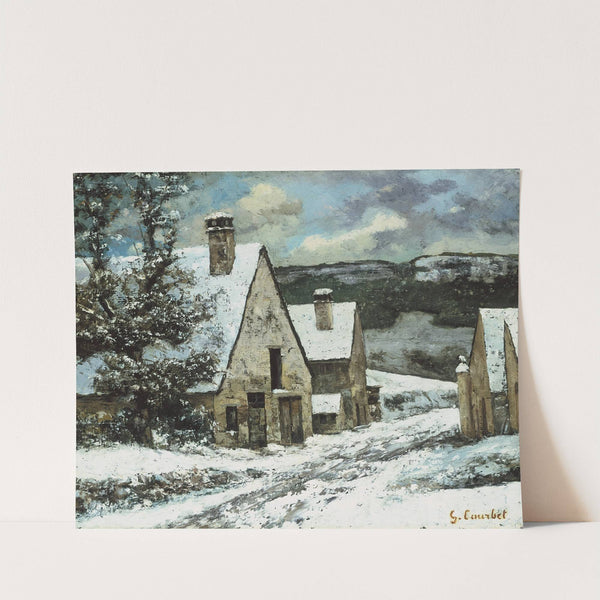 Village Edge in Winter (ca. 1868) by Gustave Courbet