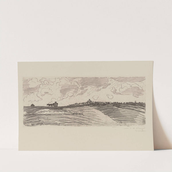 Village et charrette (1914) by Théophile Alexandre Steinlen