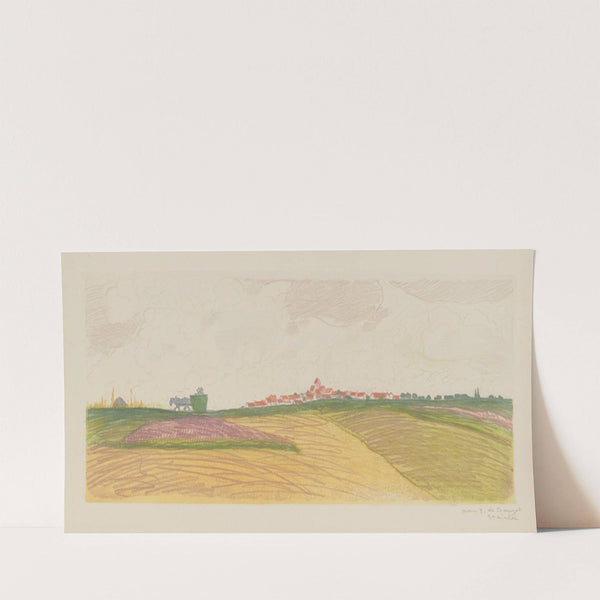 Village et charrette (1914) by Théophile Alexandre Steinlen