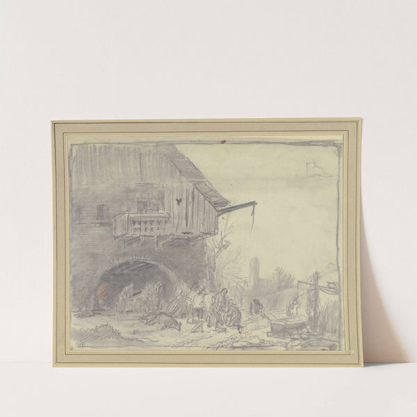 Village forge by Heinrich Bürkel