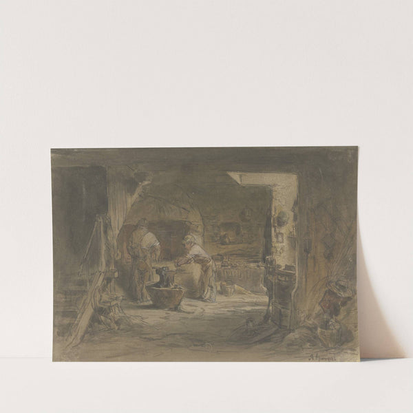 Village forge by Anton Burger