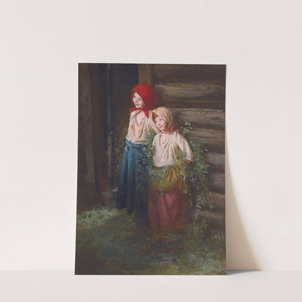 Village Girls by Kirill Vikentevich Lemokh