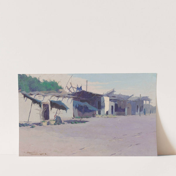 Village Hutts, Alexandria, Egypt (1890) by Eric Pape