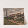 Village in the dunes by Eugen Kampf