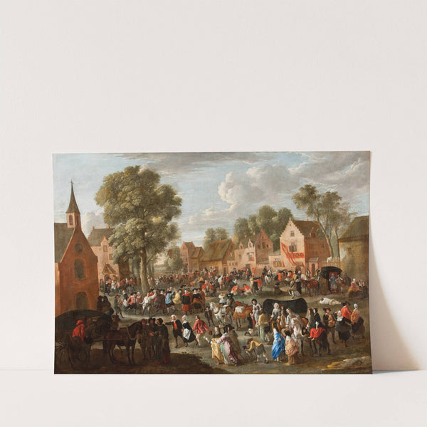 Village kermis by Gillis van Tilborgh