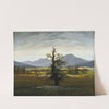 Village Landscape in Morning Light (The Lone Tree) by Caspar David Friedrich