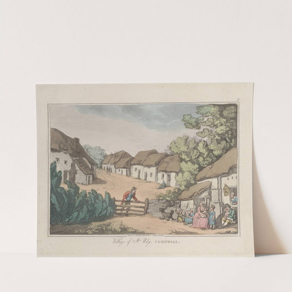 Village of St. Udy, Cornwall (1822) by Thomas Rowlandson