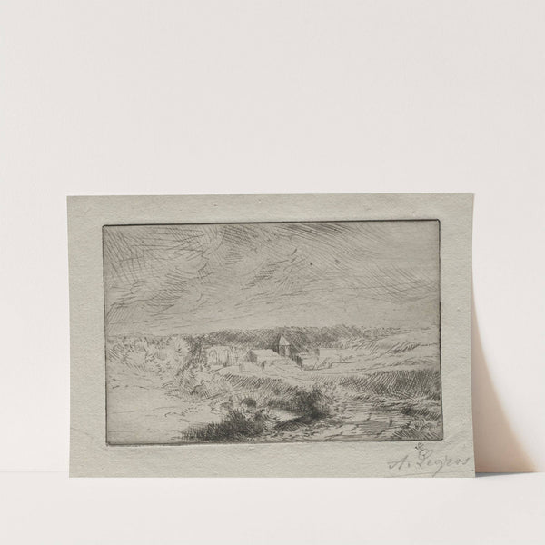 Village of Wimille, near Boulogne (c. 1857–1911) by Alphonse Legros