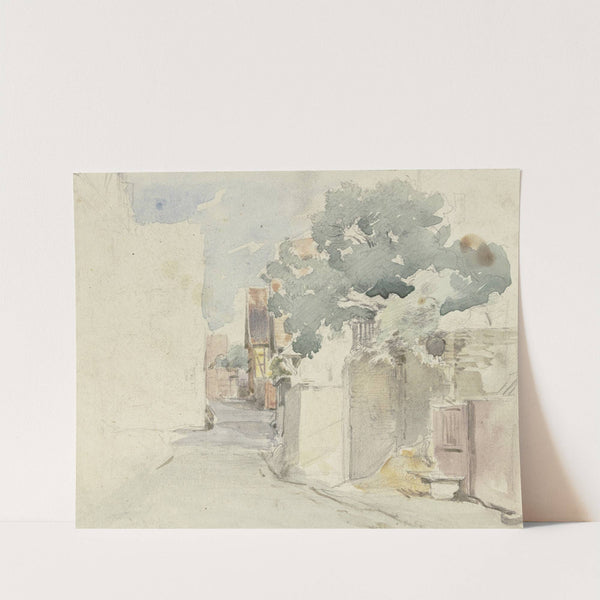 Village road in Kronberg by Anton Burger