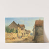 Village Road With Many Decorative Figures by Carl Lafite