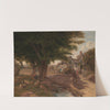 Village Scene (possibly Colickey Green, Essex) by Jessica Landseer