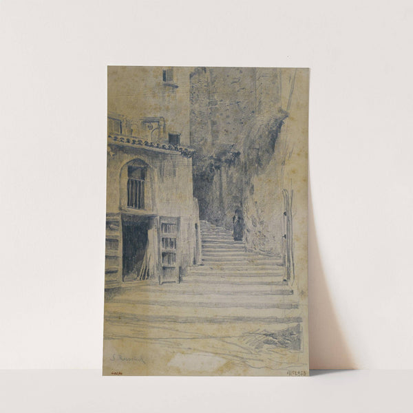 Village Street. Granada by Santiago Rusiñol