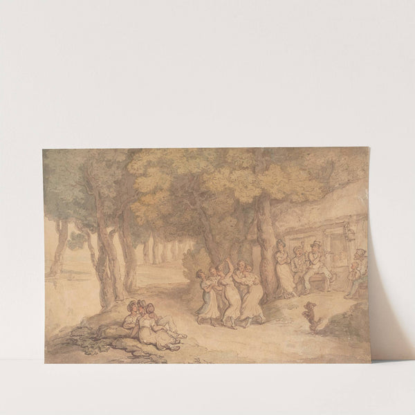 Villagers, merrymaking by Thomas Rowlandson