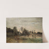 Ville d'Avray, vachère à l'étang by Jean-Baptiste-Camille Corot