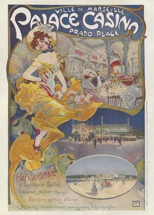 Ville de Marseille. Palace Casino, Prado place (1905) — size preview