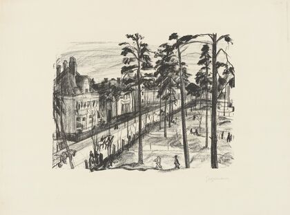 Villenstraße in Grunewald (Um Berlin) (1912)