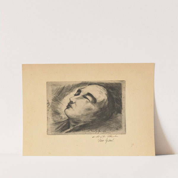Vincent Van Gogh sur son lit de mort (1890) by Théophile Alexandre Steinlen