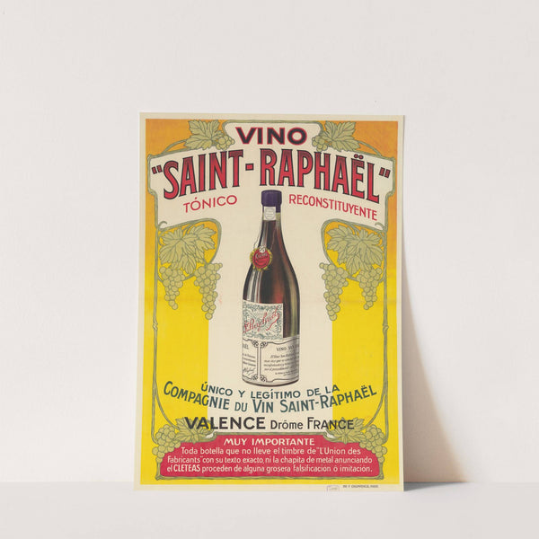 Vino ‘Saint – Raphaël’ tonico, reconstituyente… Valence, Drôme (1913) by Imp. F. Champenois