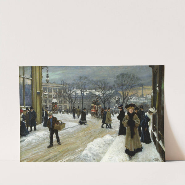 Vinterdag In Kongens Nytorv by Paul Fischer